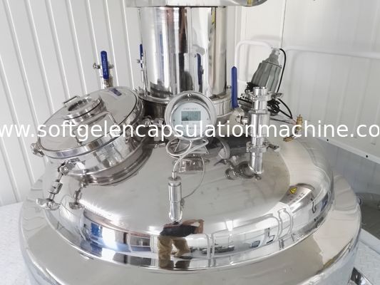Λειώνοντας δεξαμενή ζελατίνης Softgel με την υδραυλική δεξαμενή ελέγχου θερμοκρασίας με το κιβώτιο ελέγχου