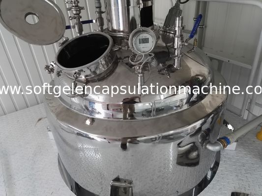 Λειώνοντας δεξαμενή ζελατίνης Softgel με την υδραυλική δεξαμενή ελέγχου θερμοκρασίας με το κιβώτιο ελέγχου
