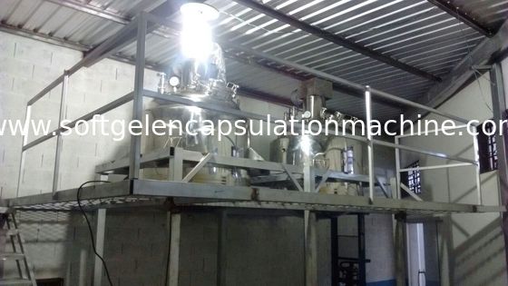 λειώνοντας δεξαμενή ζελατίνης 600L Softgel με το κενό σχέδιο/την ανακατώνοντας λειτουργία με την πλατφόρμα και το βάρος