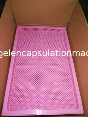 Softgel υψηλής θερμοκρασίας προσαρμοσμένο ρουλεμάν χρώμα δίσκων ξήρανσης καψών πλαστικό