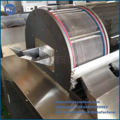 SS316/304 Σκουπιστήρας κατσαρόλας ενσωμάτωσης με ισχύ κινητήρα 1,5 kW και εγγύηση ενός έτους για στεγνώσεις Softgel και Paintball