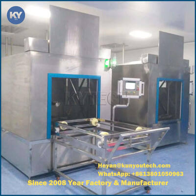 Αυτοκίνητο μηχανή καθαρισμού καλάθων με προπλύσιμο, καθαρισμό, ξεπλύσιμο, λούσιμο και ξήρανση