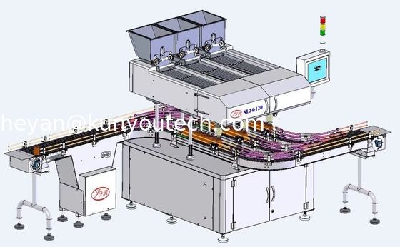 Πολυ μηχανή συσκευασίας μπουκαλιών πιάτων δόνησης μηχανών υπολογισμού και συσκευασίας καψών ταμπλετών