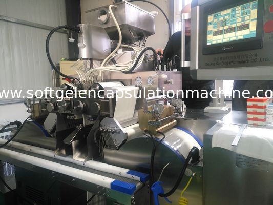 Μηχανή ενσωμάτωσης Softgel 6RPM Αλιέλαιο και πάστα ψαριού Γεμίζοντας 120000 PCS / H