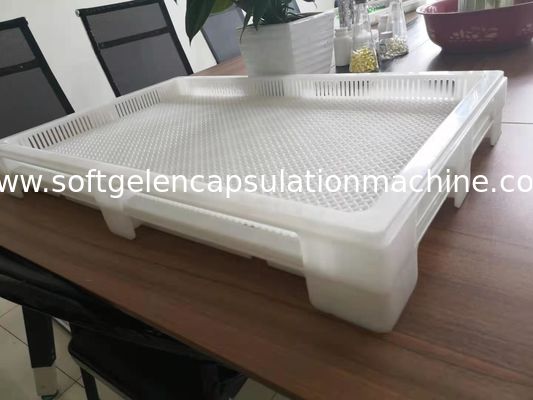 Ελαφρύ πλαστικό πιό δροσερό Stackable επίπεδο κατώτατο σημείο 762*600*55mm βαθμού τροφίμων δίσκων