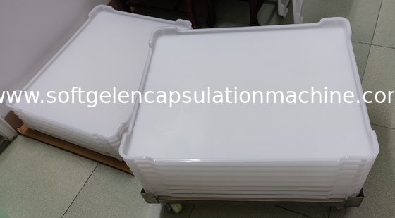 Ελαφρύ πλαστικό πιό δροσερό Stackable επίπεδο κατώτατο σημείο 762*600*55mm βαθμού τροφίμων δίσκων